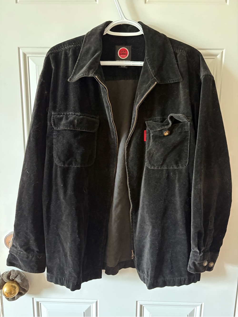 Lucky Strike faux suede jacket